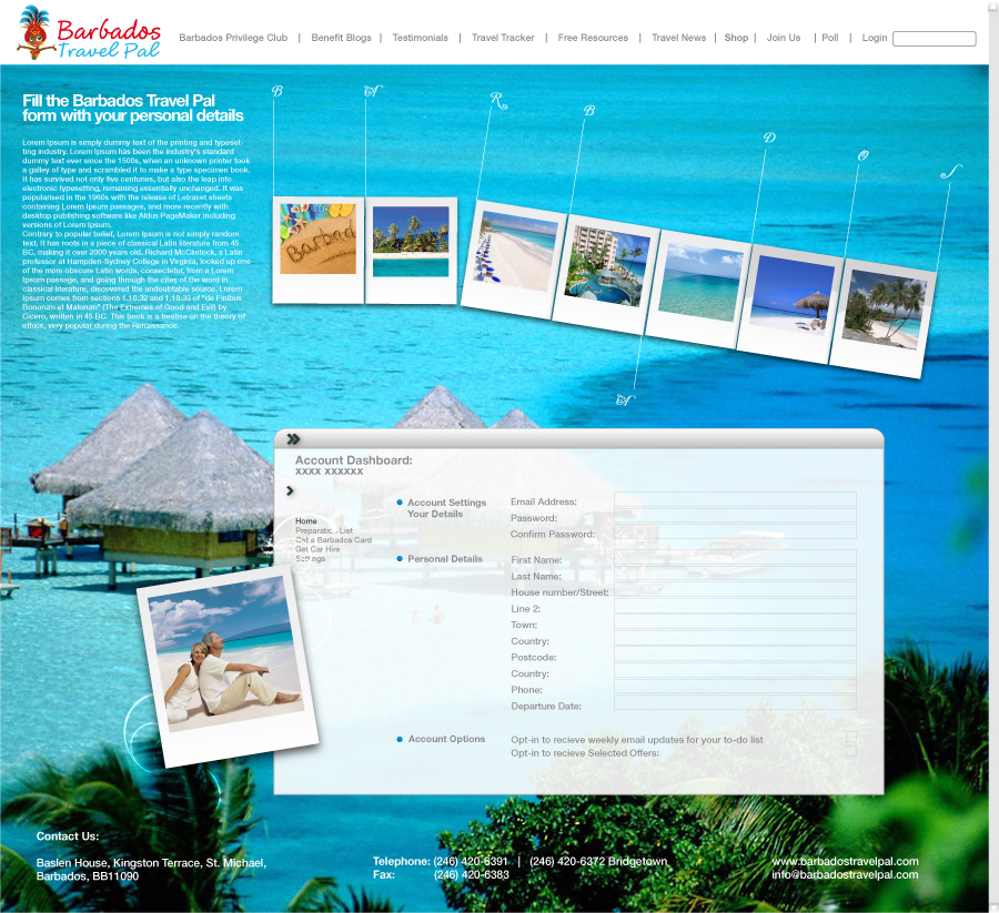 Web Design by MDS - bonusplusdesign.com for Barbados Holiday Lettings | Design #102077