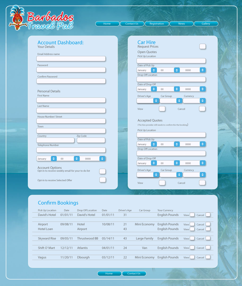 Diseño Web por ganz abecia para Barbados Holiday Lettings | Diseño #103943