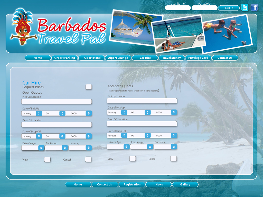 Web Design by ganz abecia for Barbados Holiday Lettings | Design #105488