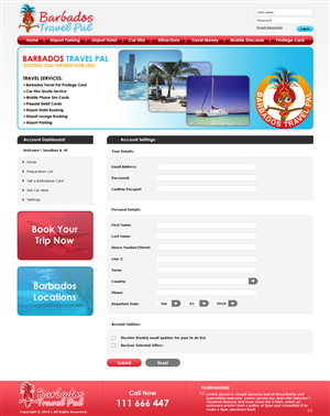Web Design by LogoDesigns.ae for Barbados Holiday Lettings | Design #101860