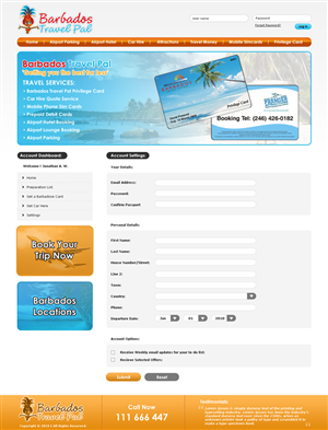 Diseño Web por LogoDesigns.ae para Barbados Holiday Lettings | Diseño: #102393