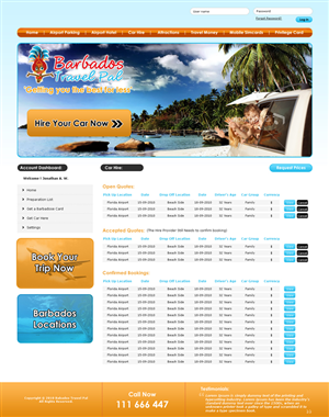 Diseño Web por LogoDesigns.ae para Barbados Holiday Lettings | Diseño: #103767