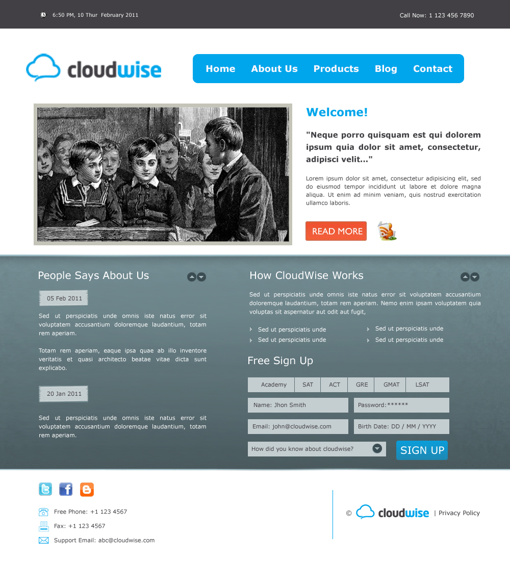 Web Design by Shilpa for CloudWise | Design #207576