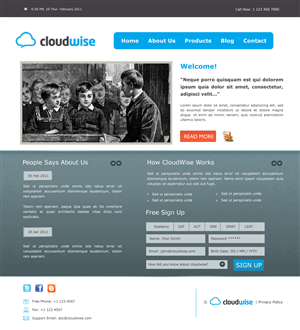 Web Design by Shilpa for CloudWise | Design: #207576
