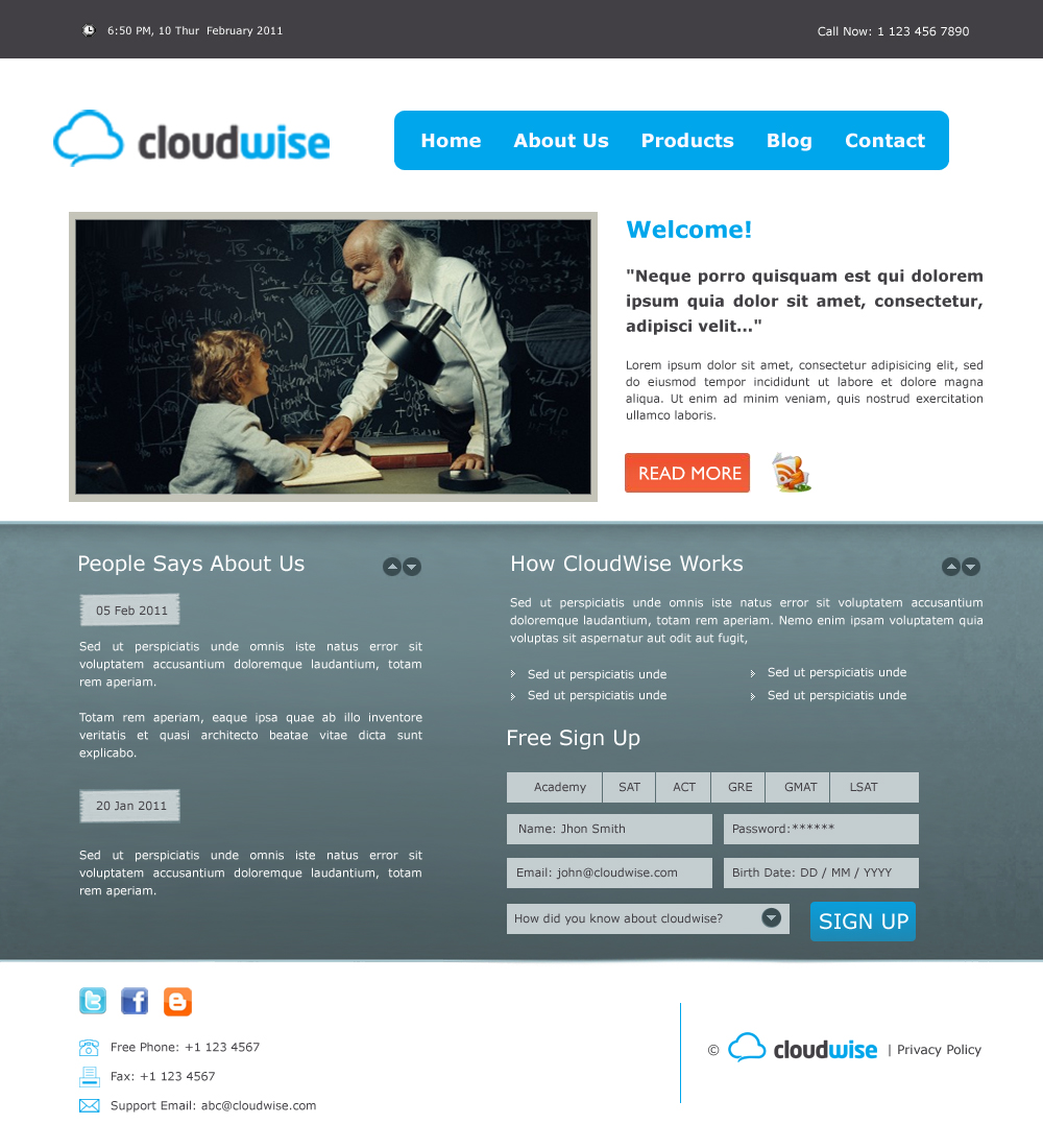 Diseño Web por Shilpa para CloudWise | Diseño #207577