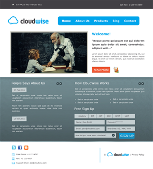 Web Design by Shilpa for CloudWise | Design #207577