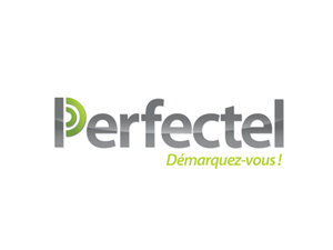 Perfectel and under it the slogan Démarquez-vous !  | Design de Logo par Buck Tornado