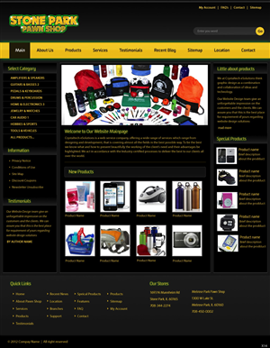 Web Design by pb for gStickStore.com | Design: #924922