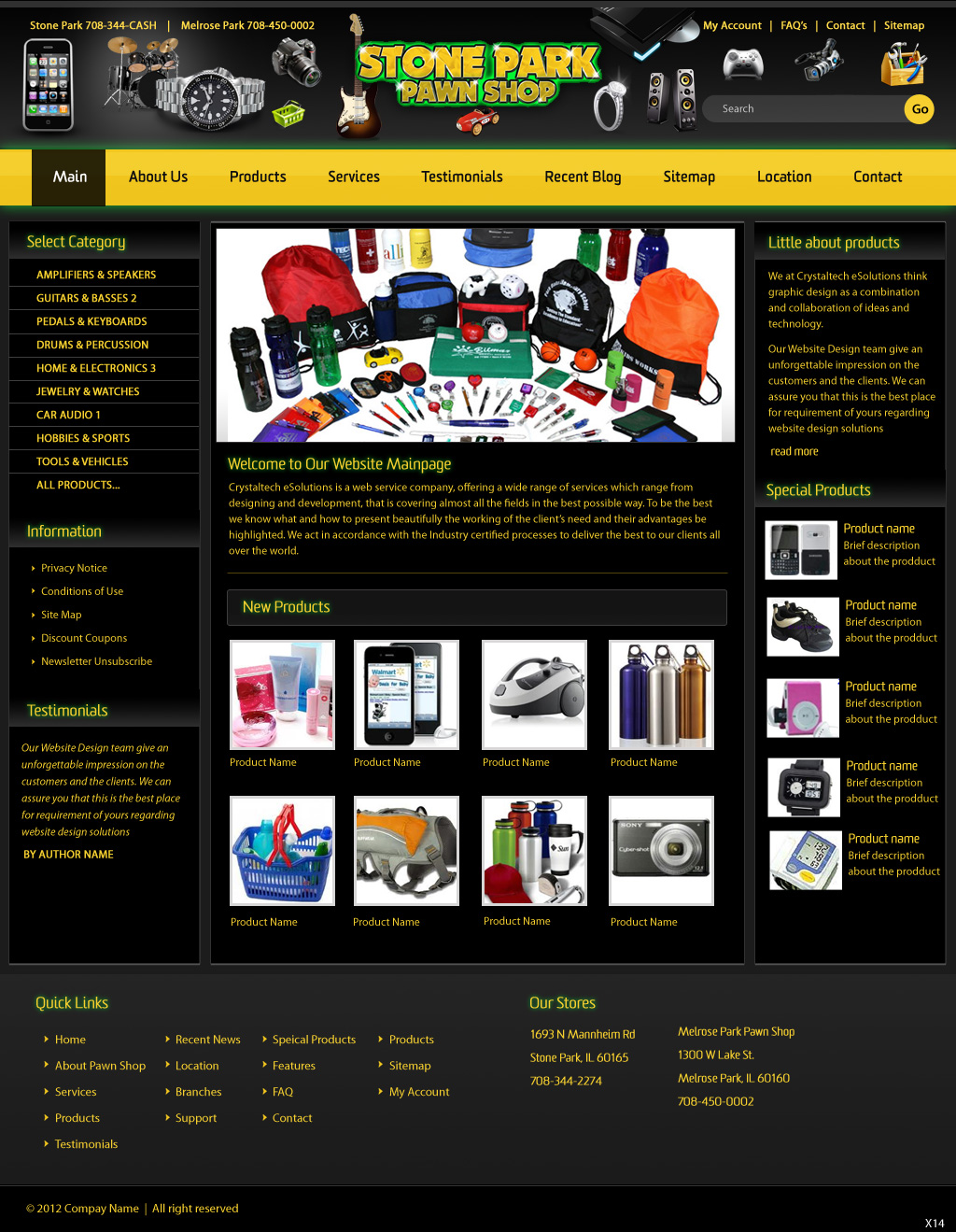 Web Design by pb for gStickStore.com | Design #928551