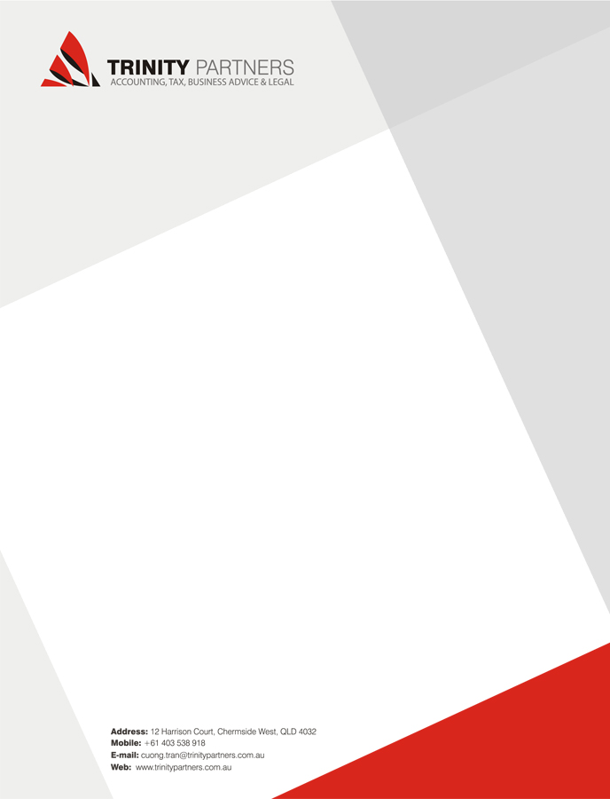 Stationery Design by roopaljain for Trinity Partners Lawyers | Design #930280