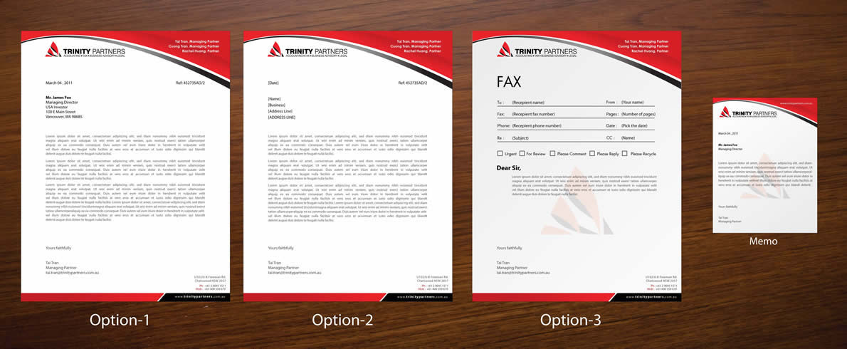 Stationery Design by Sbss for Trinity Partners Lawyers | Design #1005567