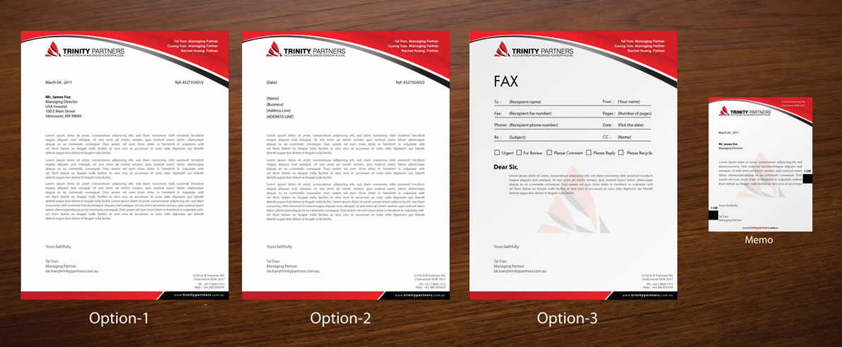 Stationery Design by Sbss for Trinity Partners Lawyers | Design #1005575