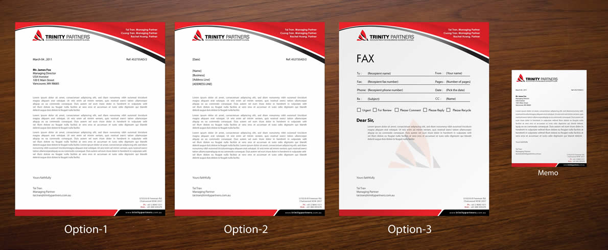 Stationery Design by Sbss for Trinity Partners Lawyers | Design #1010275