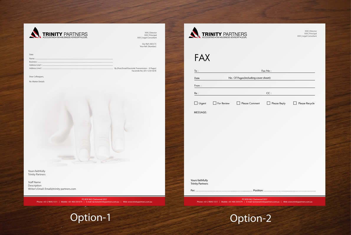 Stationery Design by Sbss for Trinity Partners Lawyers | Design #924593