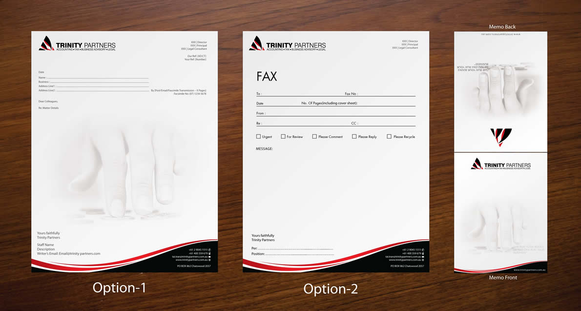 Stationery Design by Sbss for Trinity Partners Lawyers | Design #924739