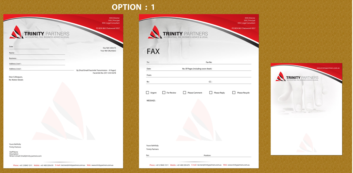 Schreibwaren-Design von Sbss für Trinity Partners Lawyers | Design #936516