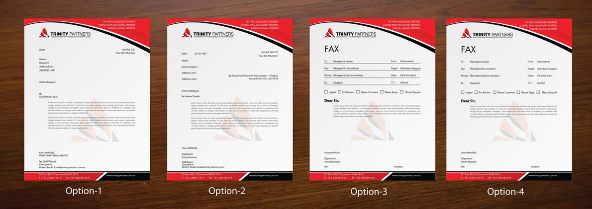 Stationery Design by Sbss for Trinity Partners Lawyers | Design #954999