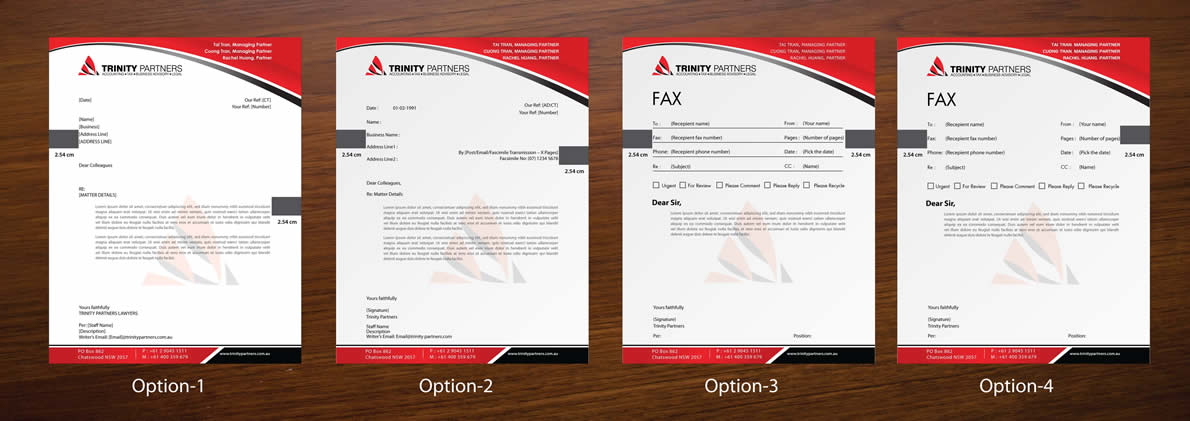 Stationery Design by Sbss for Trinity Partners Lawyers | Design #981834