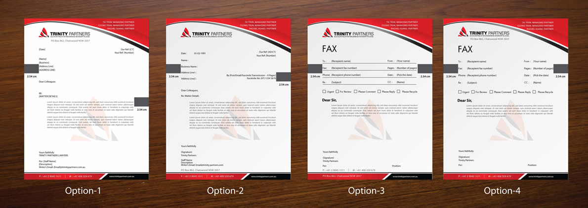Stationery Design by Sbss for Trinity Partners Lawyers | Design #981837