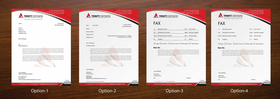 Stationery Design by Sbss for Trinity Partners Lawyers | Design #984137