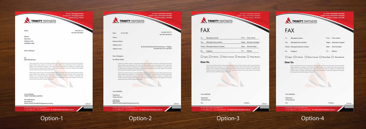 Stationery Design by Sbss for Trinity Partners Lawyers | Design #984138