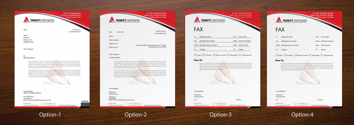 Stationery Design by Sbss for Trinity Partners Lawyers | Design #984141