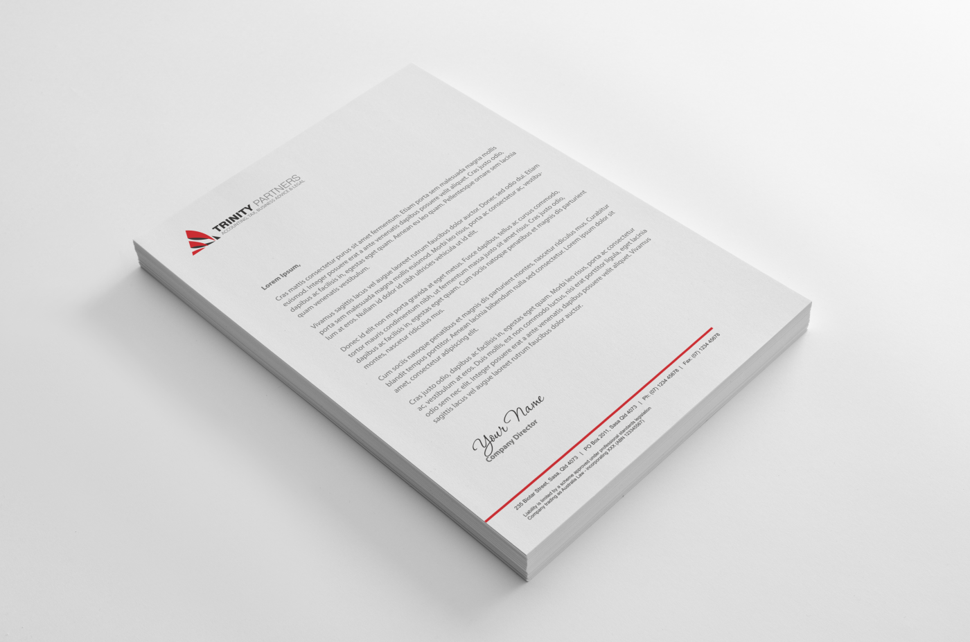 Stationery Design by HYPdesign for Trinity Partners Lawyers | Design #927829