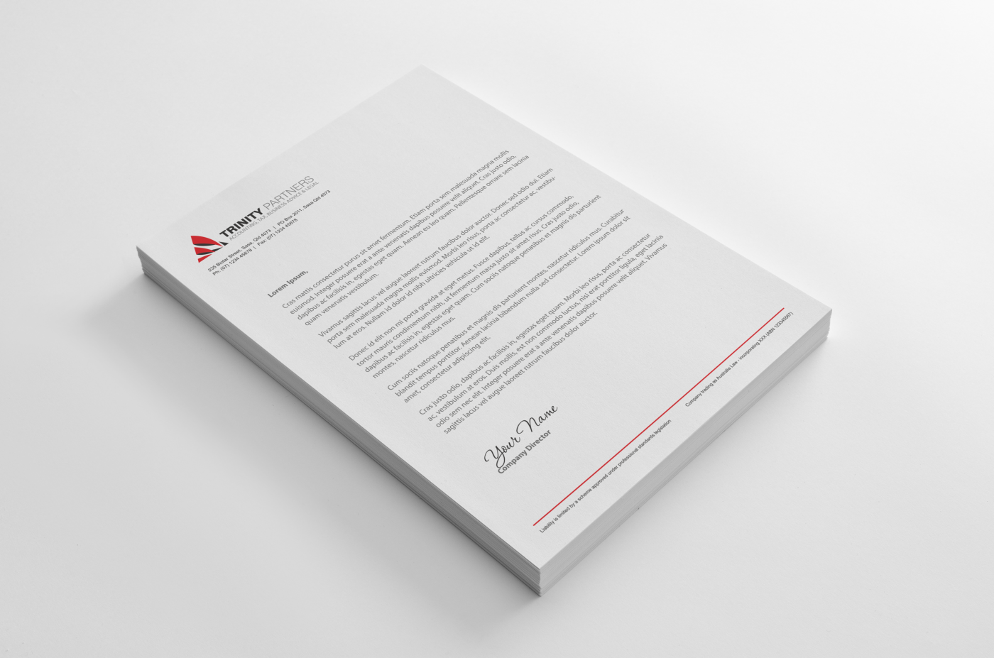 Stationery Design by HYPdesign for Trinity Partners Lawyers | Design #927830