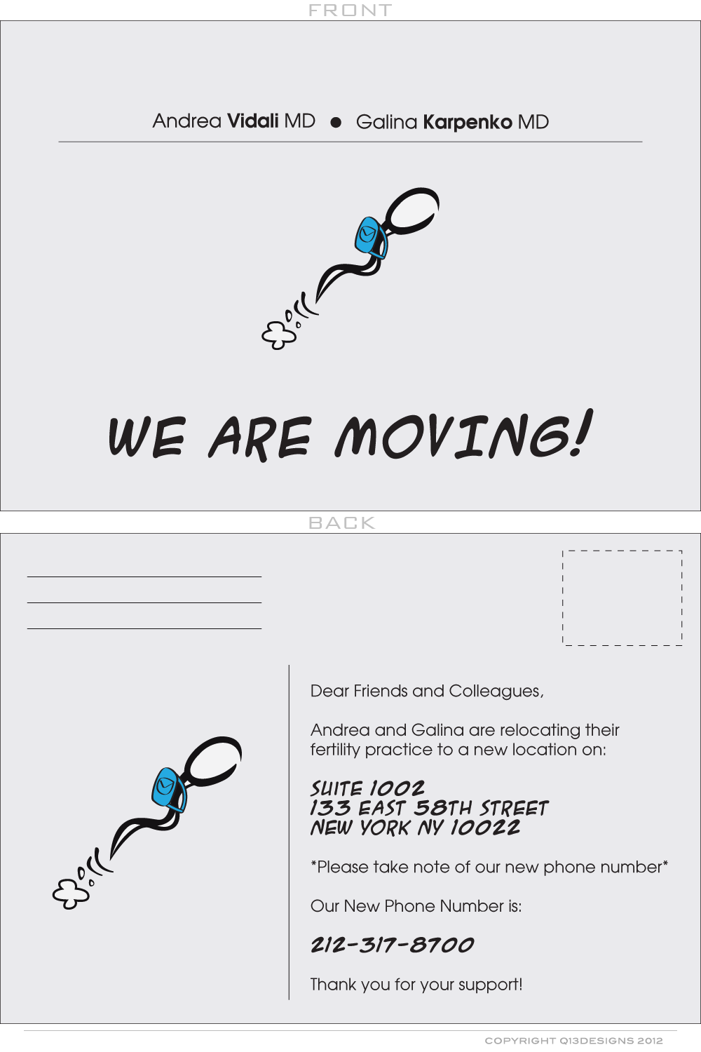 Diseño de Tarjeta de Felicitación por Suzie Q - Q13Designs.com para este proyecto | Diseño #929458