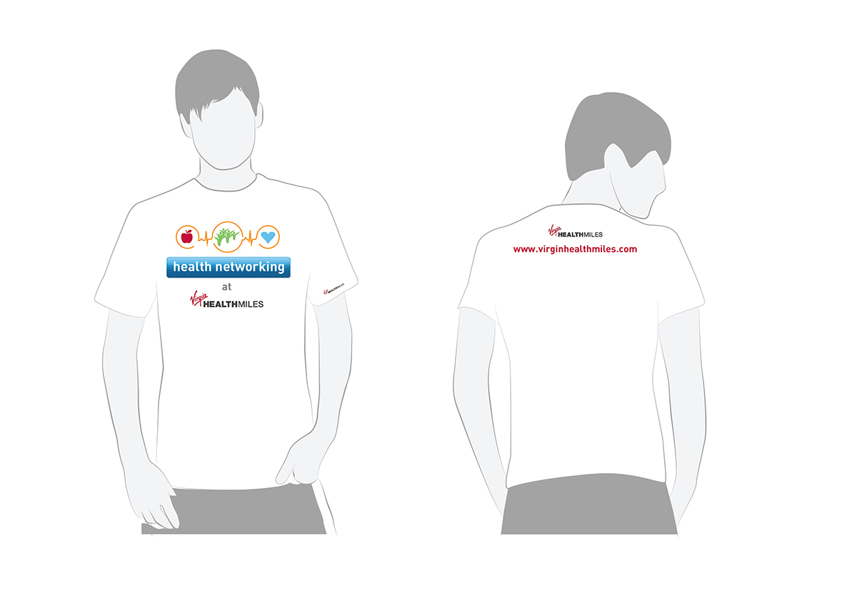 T-shirt Design by Lawrence Conde for Virgin HealthMiles | Design #1043196