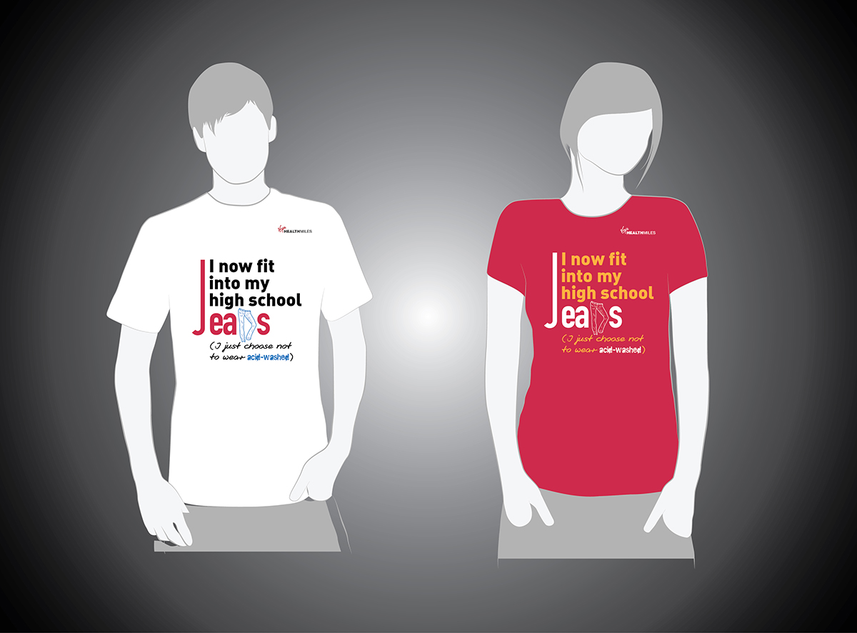 T-shirt Design by Lawrence Conde for Virgin HealthMiles | Design #1079176