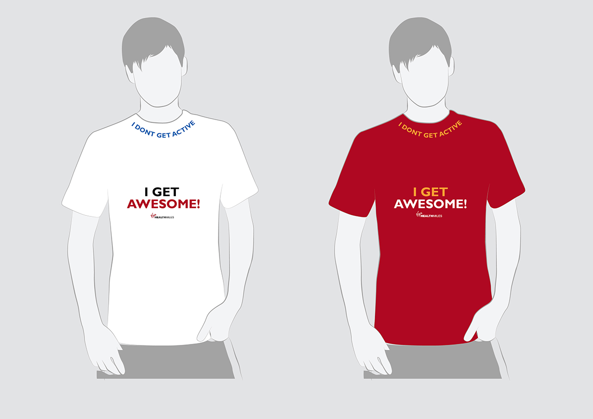 T-shirt Design by Lawrence Conde for Virgin HealthMiles | Design #1082704