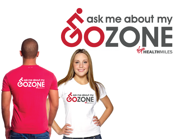 T-shirt Design by Grace A for Virgin HealthMiles | Design #1080560
