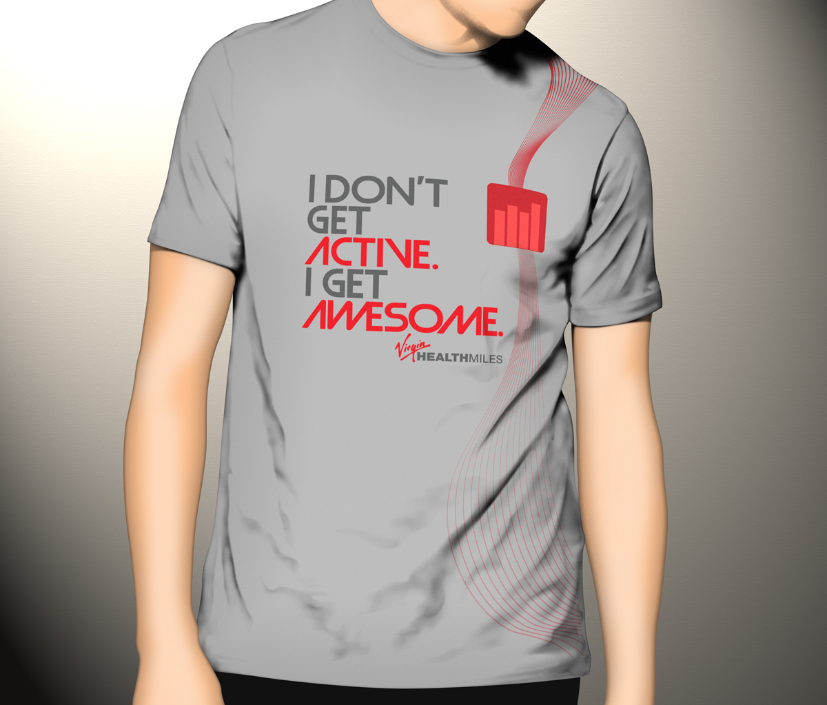 T-shirt Design by ArtSamurai for Virgin HealthMiles | Design #1060023