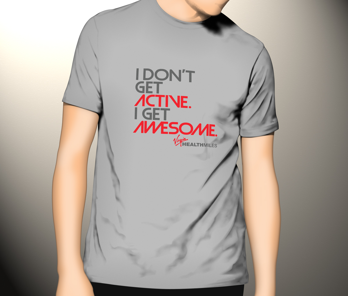 Design de T-shirt par ArtSamurai pour Virgin HealthMiles | Design #1062274