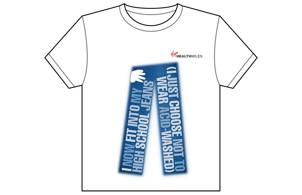 Diseño de Camiseta por Peter Nam para Virgin HealthMiles | Diseño #1078454