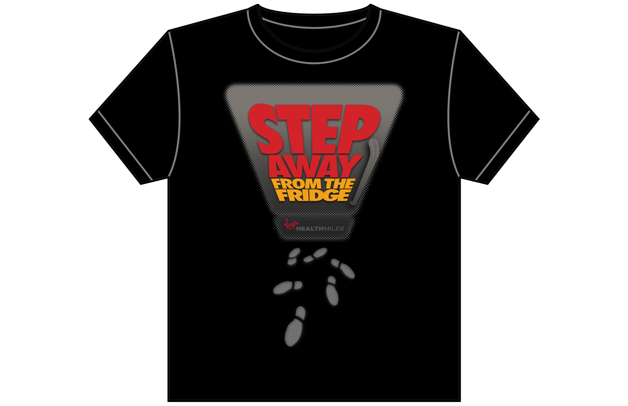 T-shirt Design by Peter Nam for Virgin HealthMiles | Design #1078458