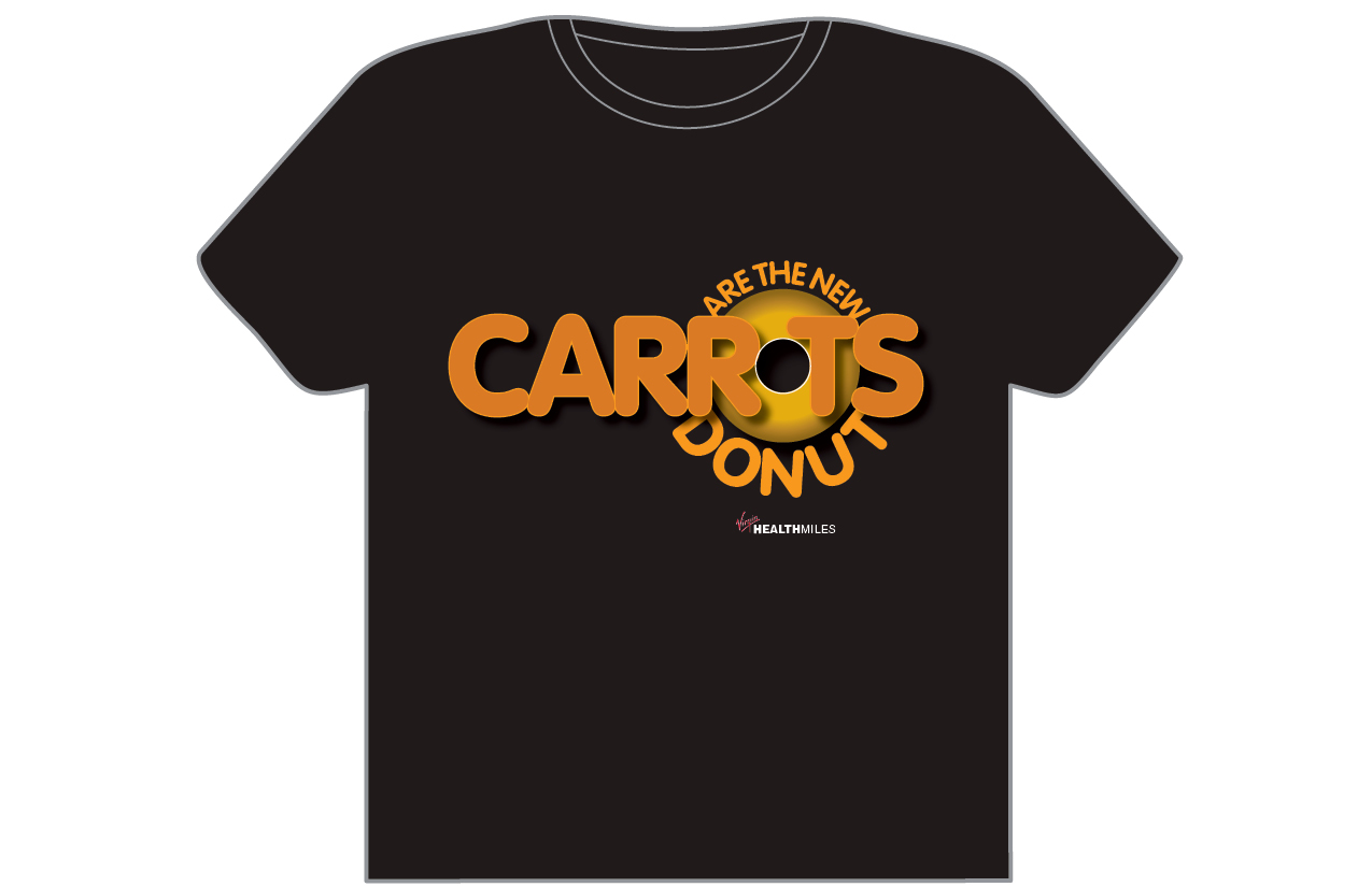 T-shirt Design by Peter Nam for Virgin HealthMiles | Design #1078486