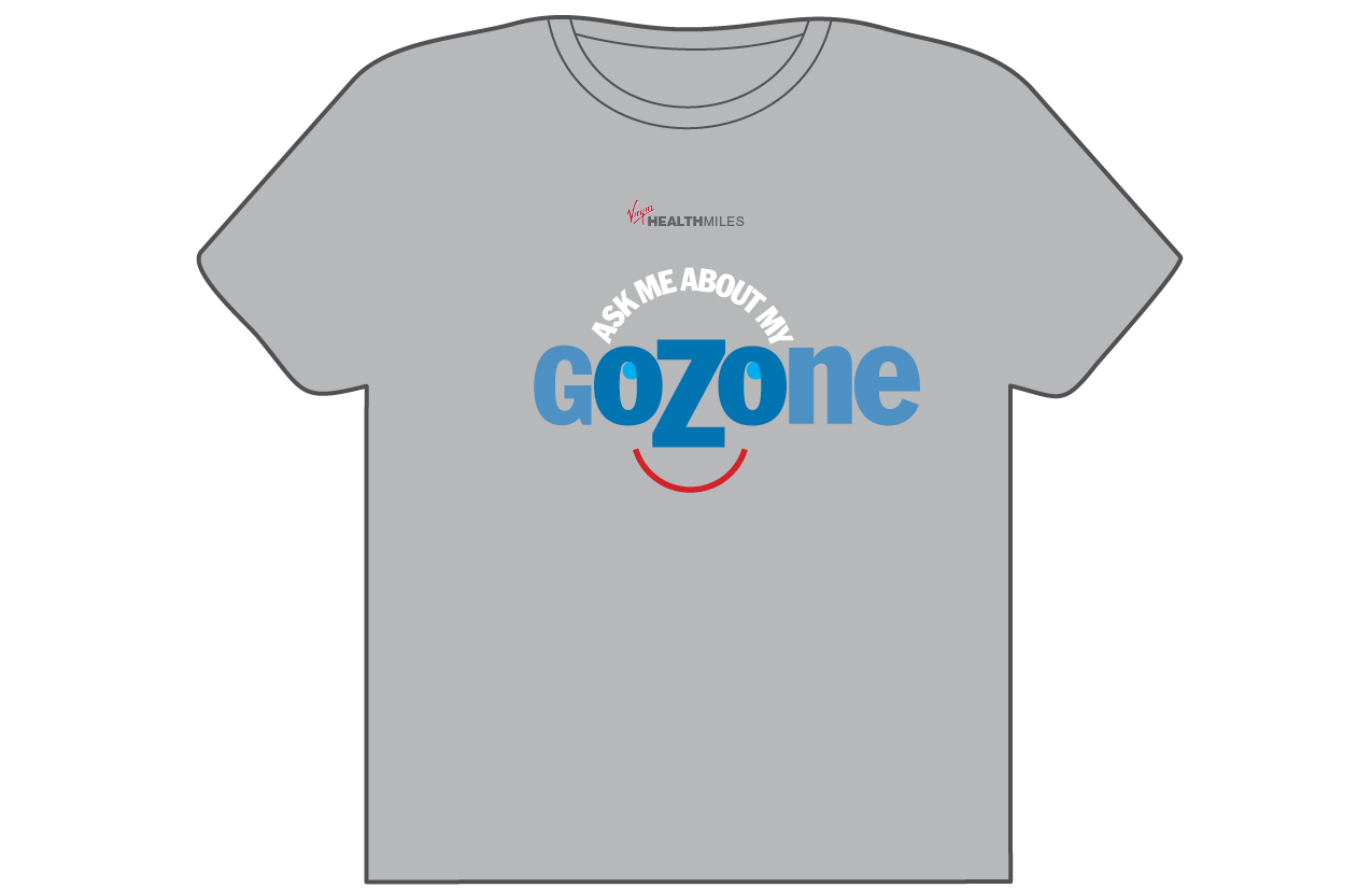 T-shirt Design by Peter Nam for Virgin HealthMiles | Design #1078580