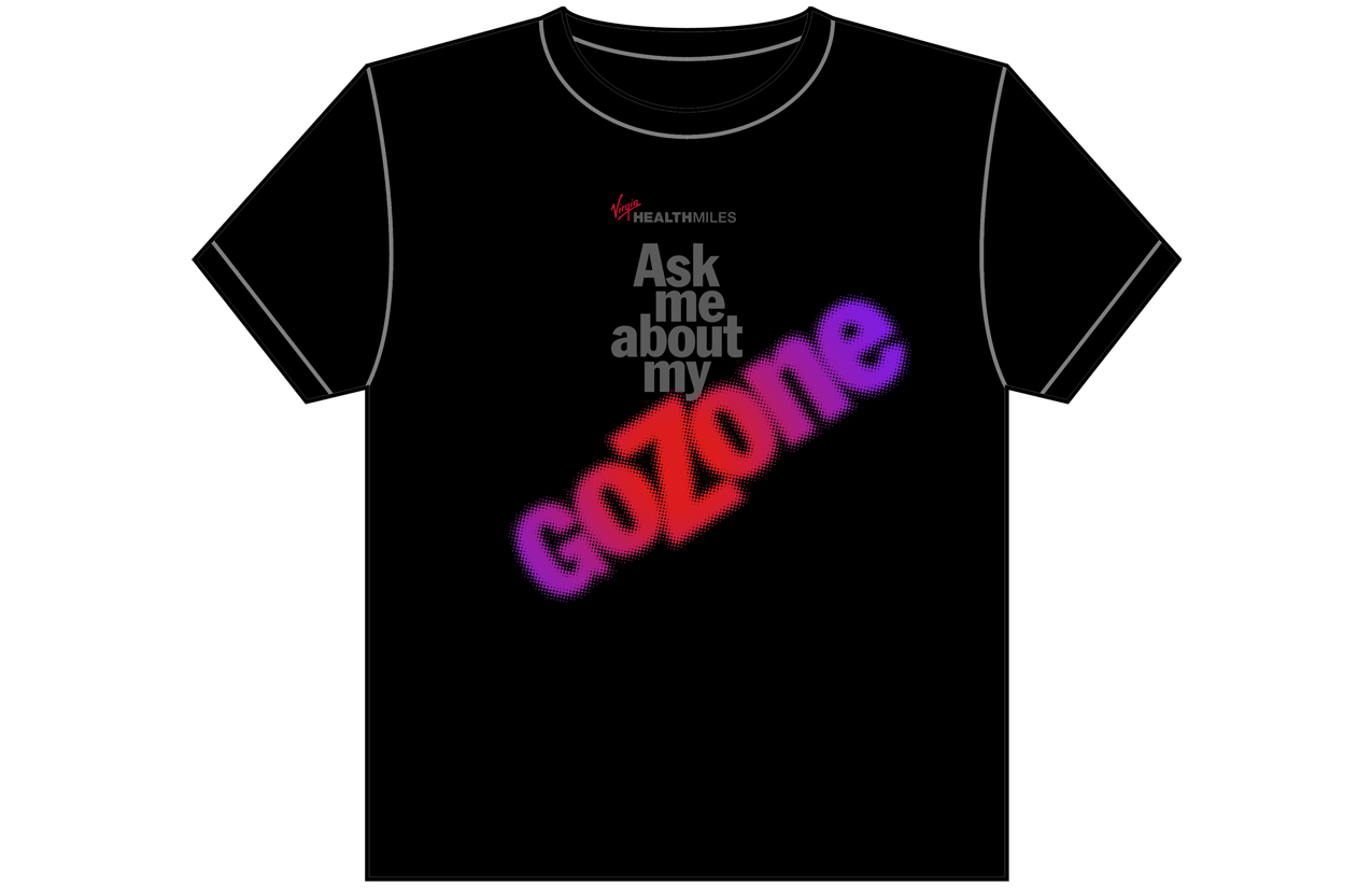 T-shirt Design by Peter Nam for Virgin HealthMiles | Design #1078585