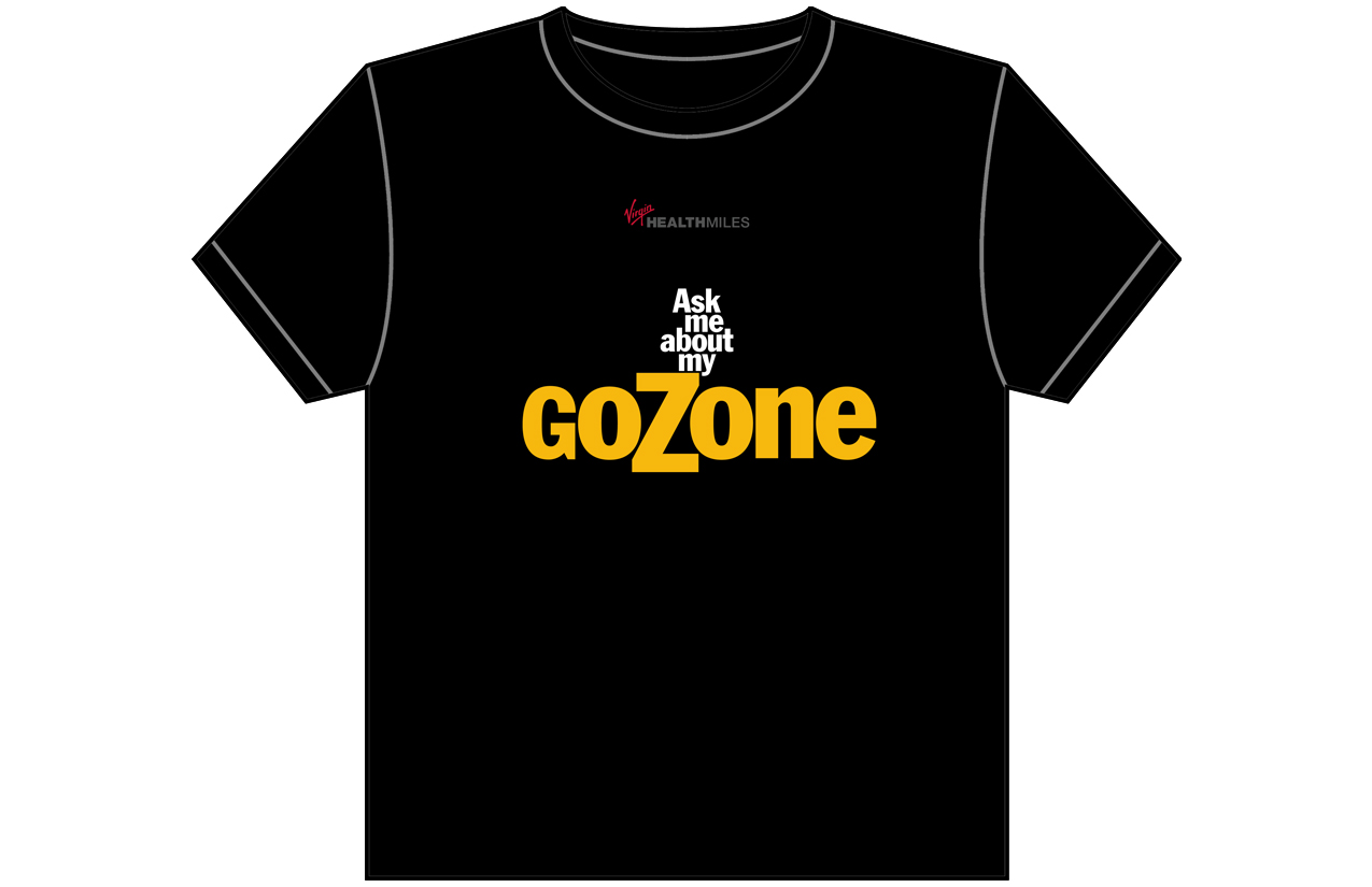 T-shirt Design by Peter Nam for Virgin HealthMiles | Design #1078587