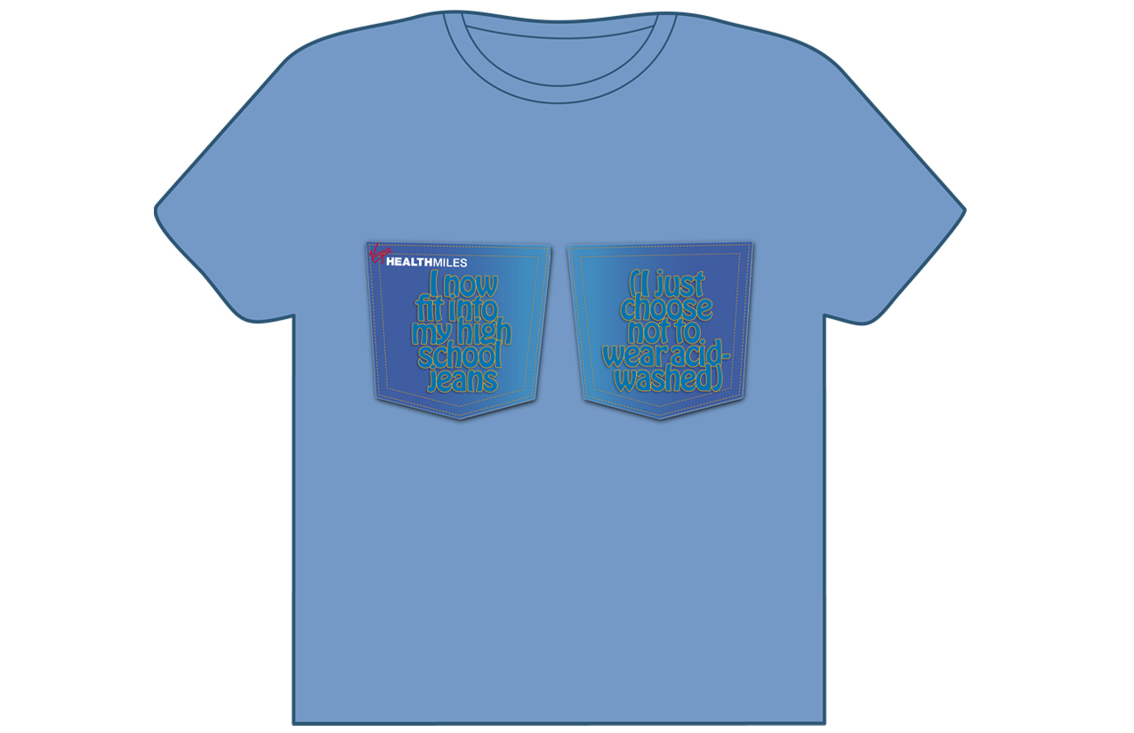 T-Shirt-Design von Peter Nam für Virgin HealthMiles | Design #1080603
