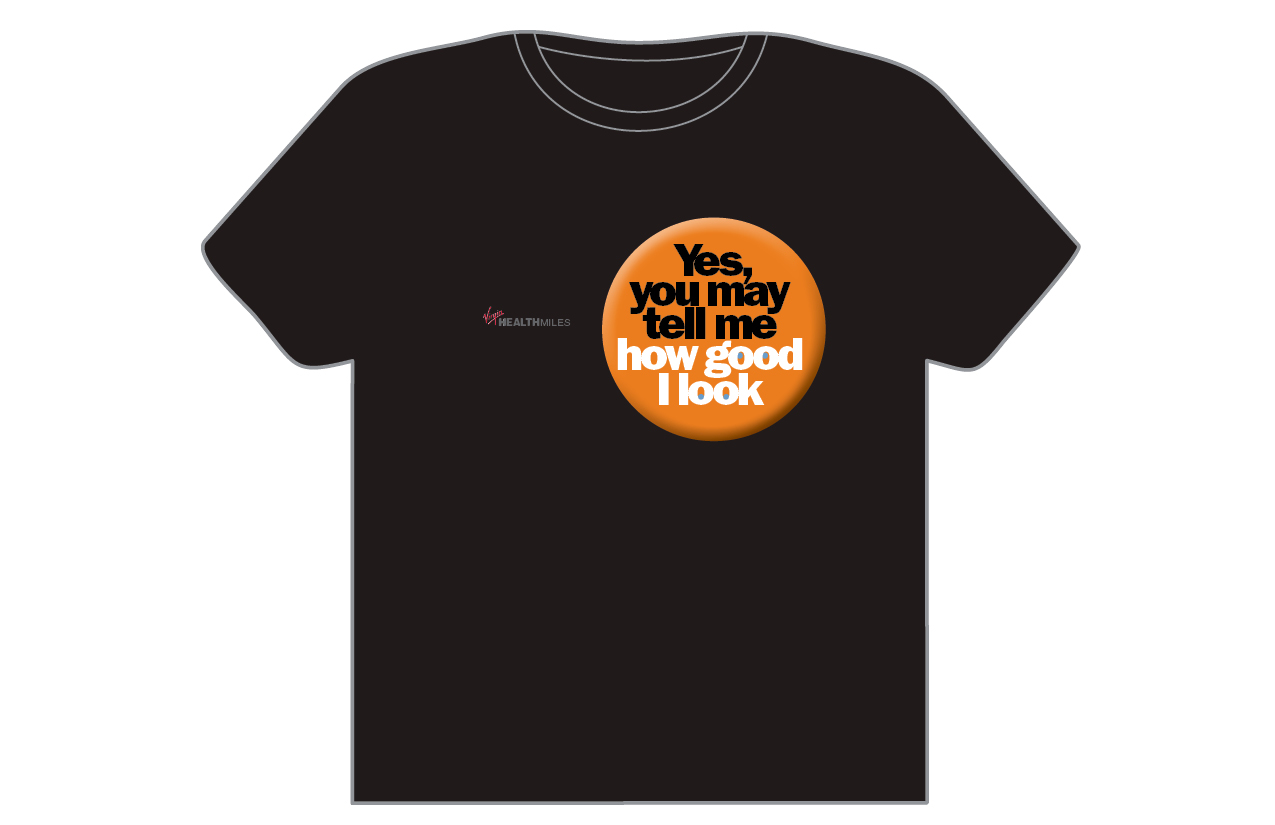 T-shirt Design by Peter Nam for Virgin HealthMiles | Design #1081204