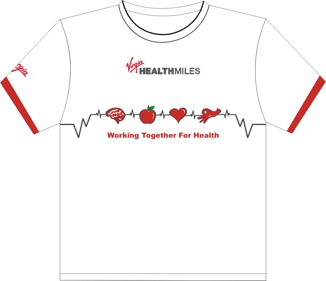 T-shirt Design by Websol for Virgin HealthMiles | Design #1059401