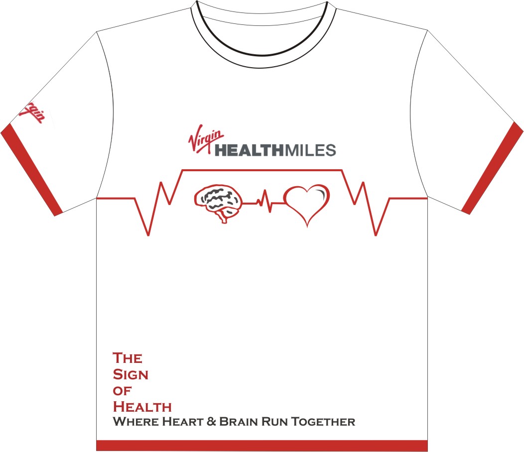 T-shirt Design by Websol for Virgin HealthMiles | Design #1059402