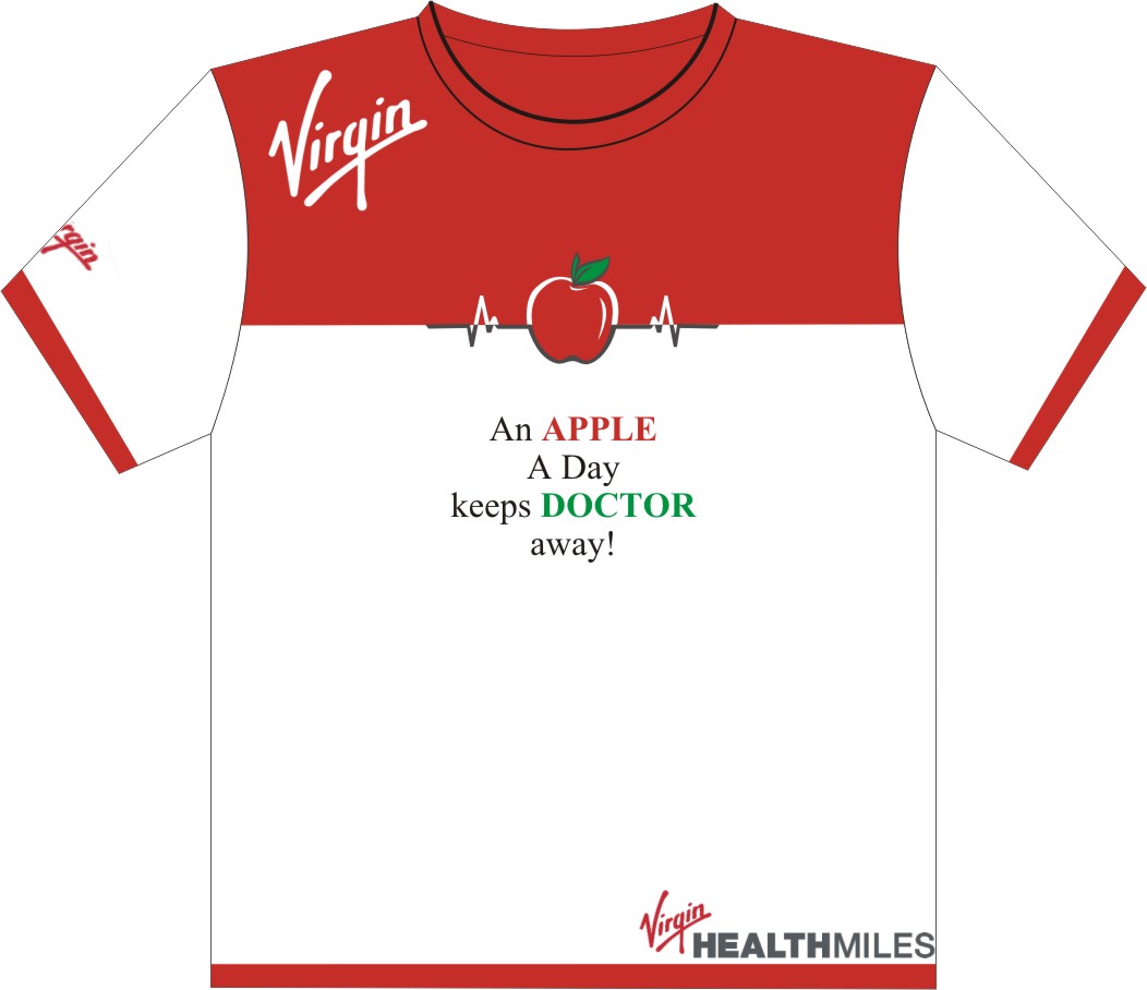T-shirt Design by Websol for Virgin HealthMiles | Design #1059403