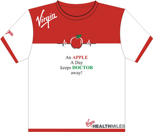 Diseño de Camiseta por Websol para Virgin HealthMiles | Diseño: #1059403