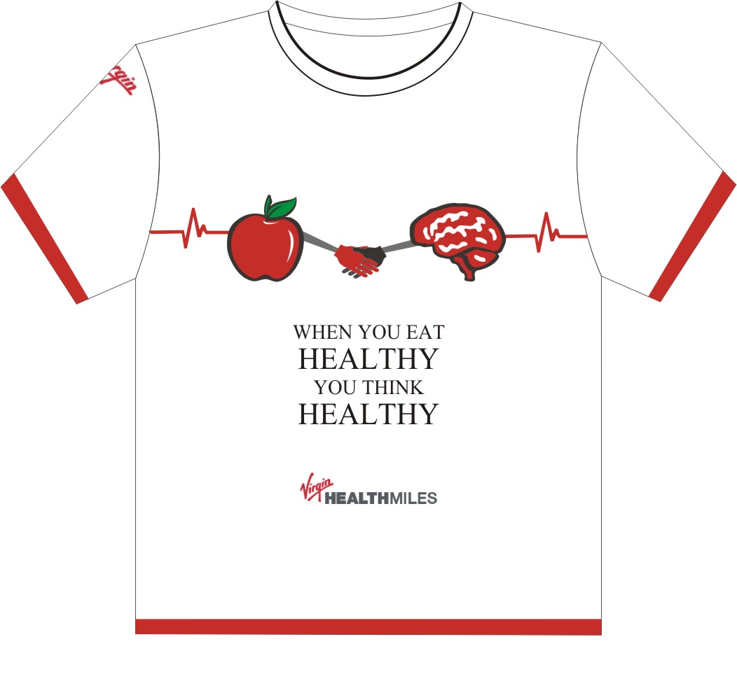 T-shirt Design by Websol for Virgin HealthMiles | Design #1059411