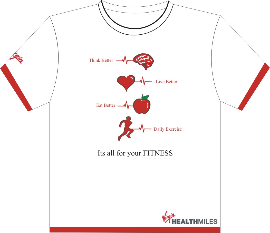 Design de T-shirt par Websol pour Virgin HealthMiles | Design #1059416