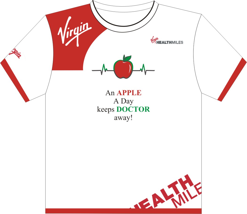Diseño de Camiseta por Websol para Virgin HealthMiles | Diseño #1059417